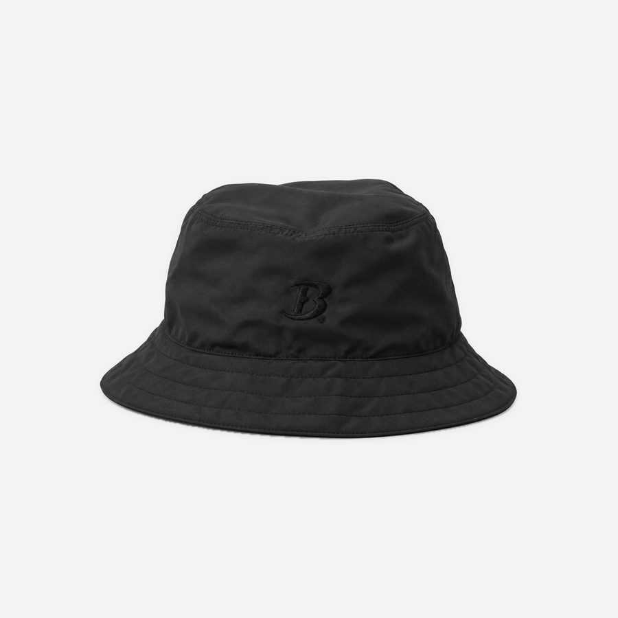 Boathouse Supplex Bucket Hat in Black, front view