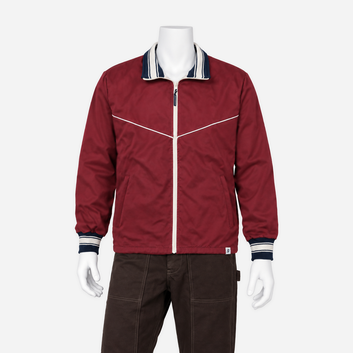 Boathouse Men's Classic Jacket in Cardinal, shown on an NG mannequin