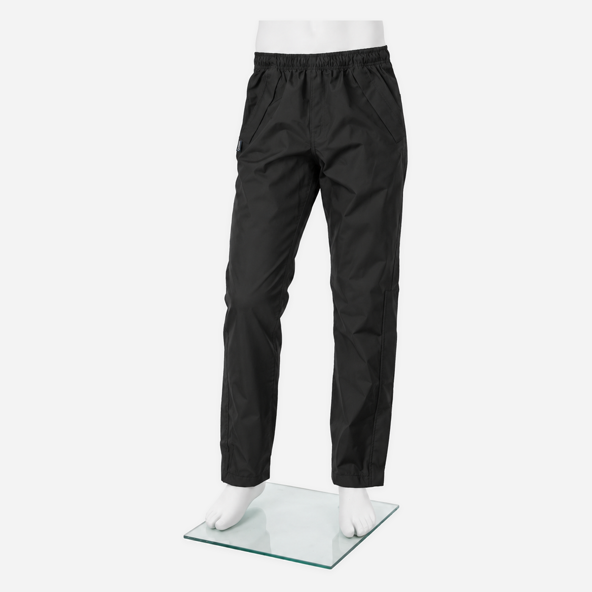 Boathouse Men's Waterproof Pants in Black, shown on an NG mannequin