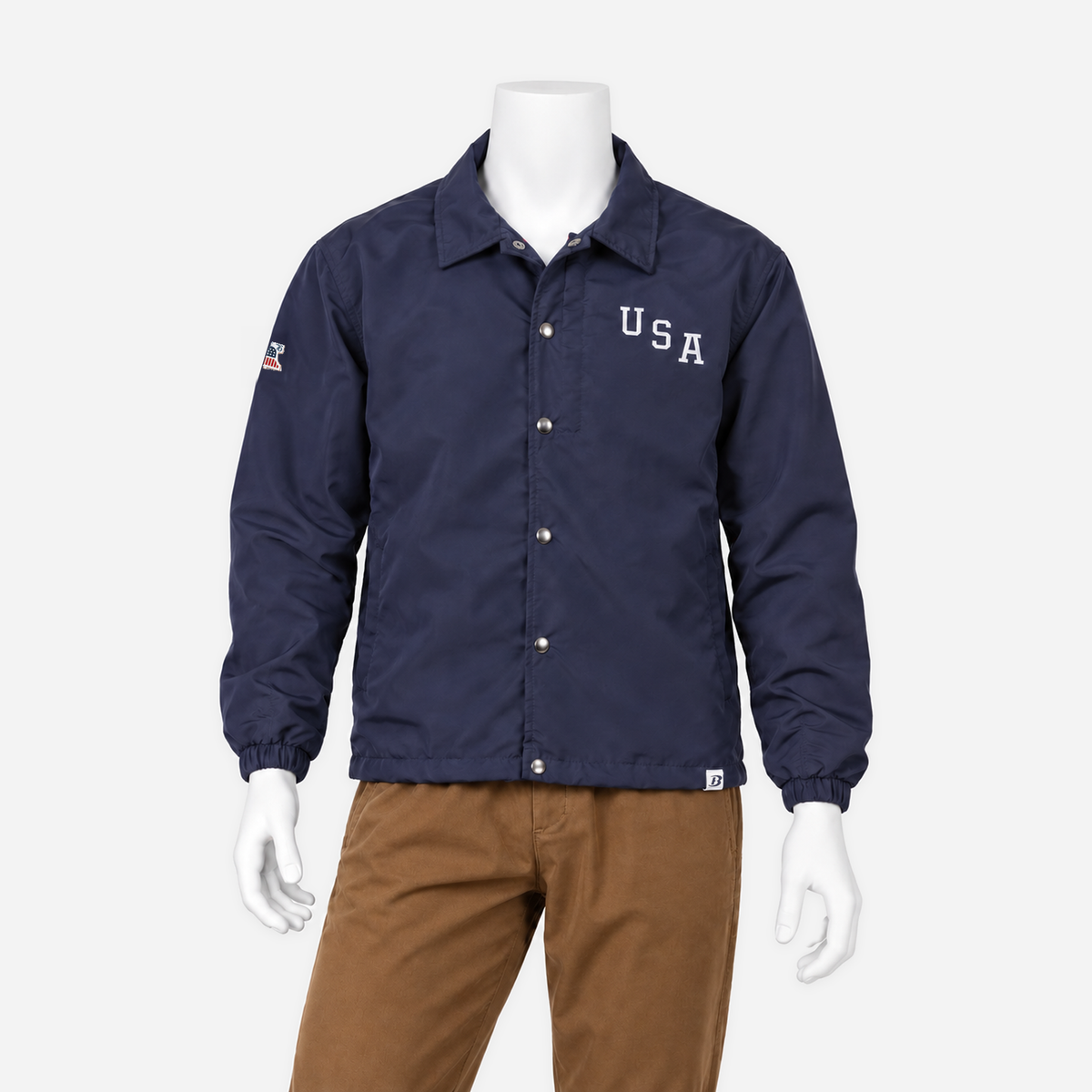 Boathouse USA Coaches Jacket in Navy, shown on an NG mannequin