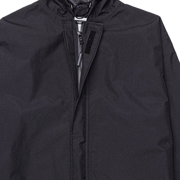 Boathouse Men's Waterproof Campus Parka 2.0 in Black, hood and front zipper closure