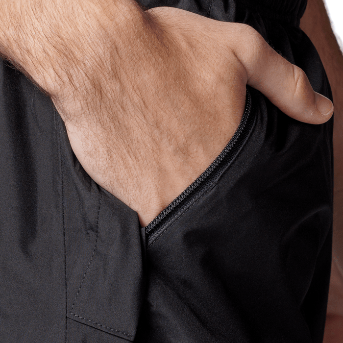 Boathouse Men's Waterproof Pants in Black, zippered hip pocket