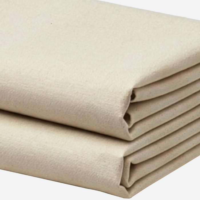 Natural Cotton Bed Pillowcases, Natural, fold, hem and fabric detail
