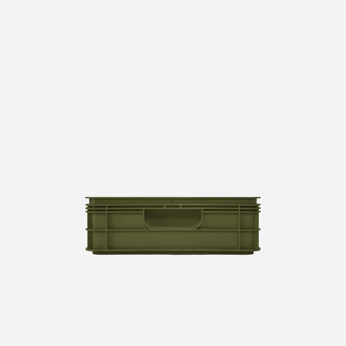 SidioCrate Quarter Size storage crate, Green front view