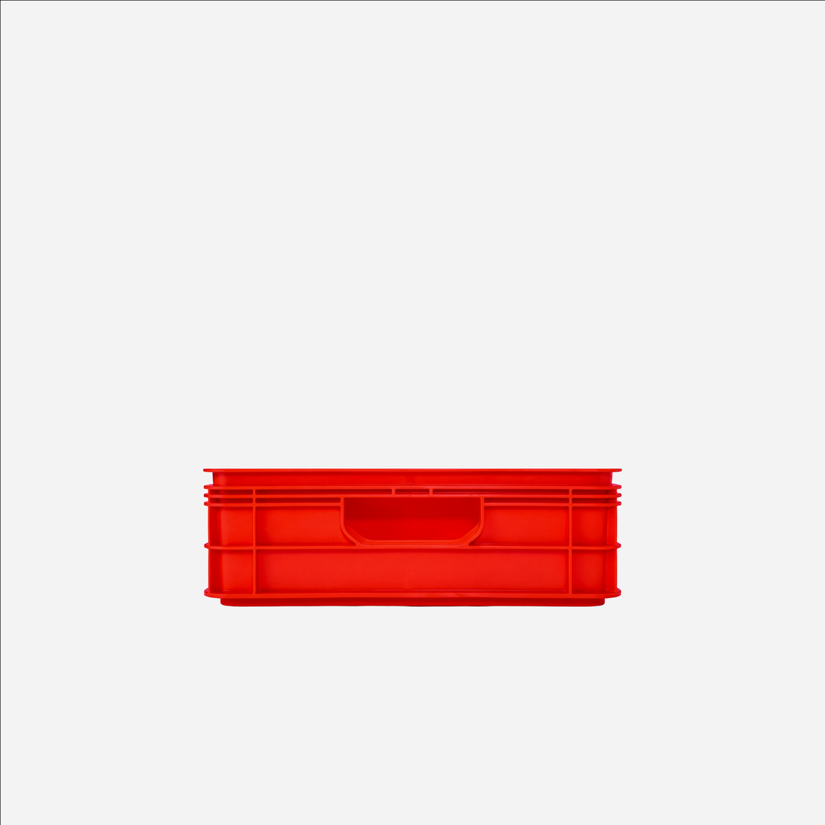 SidioCrate Quarter Size storage crate, Red front view