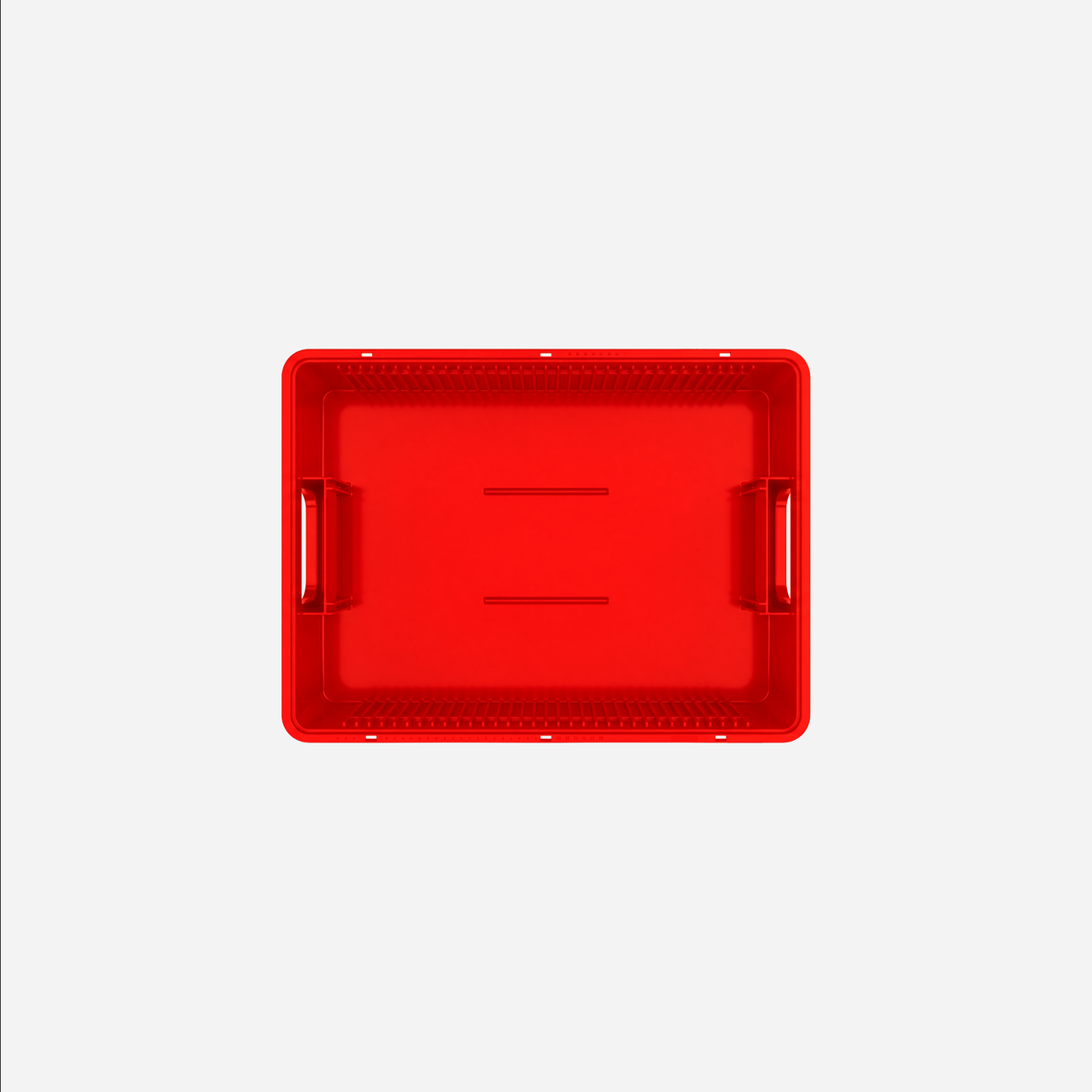 SidioCrate Quarter Size storage crate, Red top view