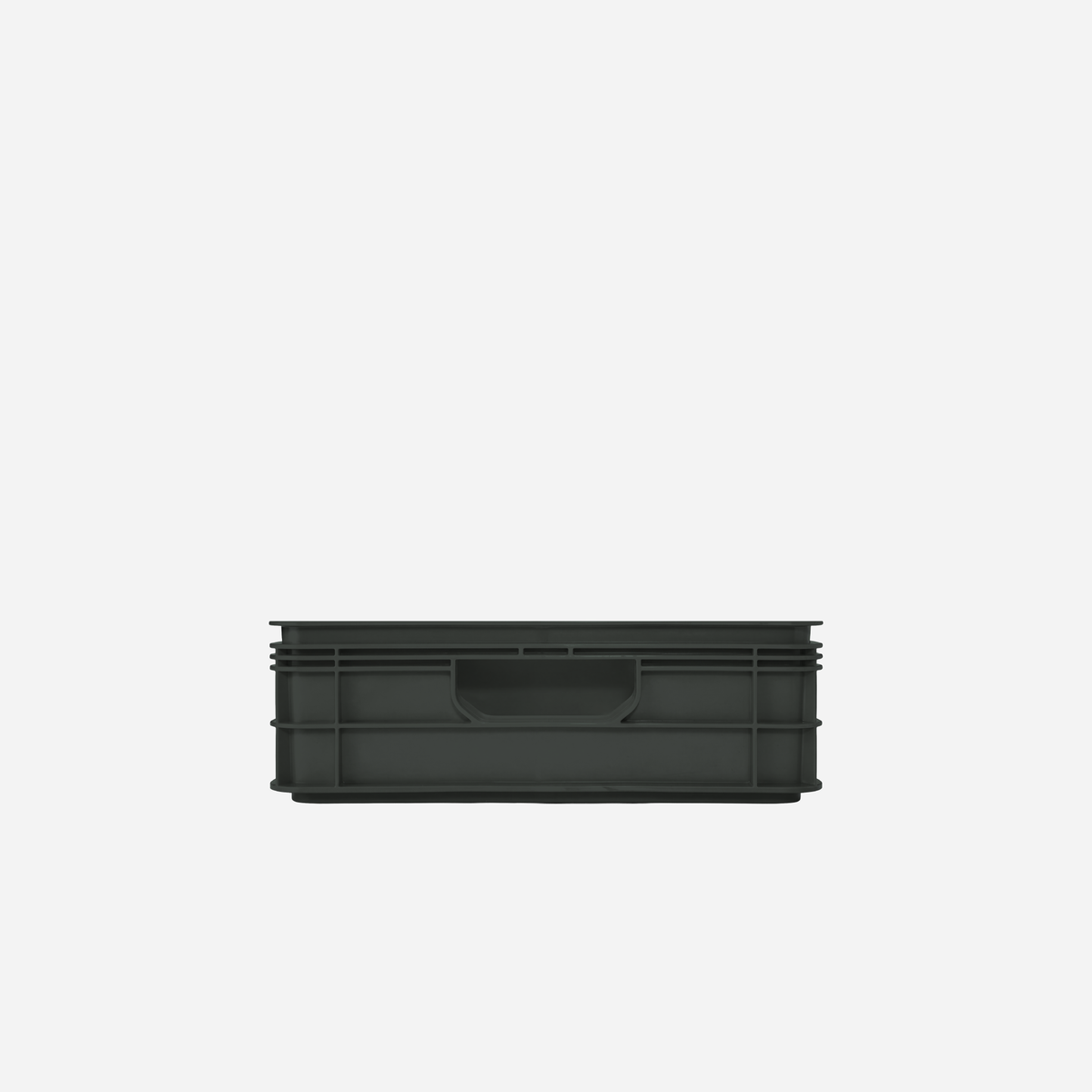SidioCrate Quarter Size storage crate, Stealth front view