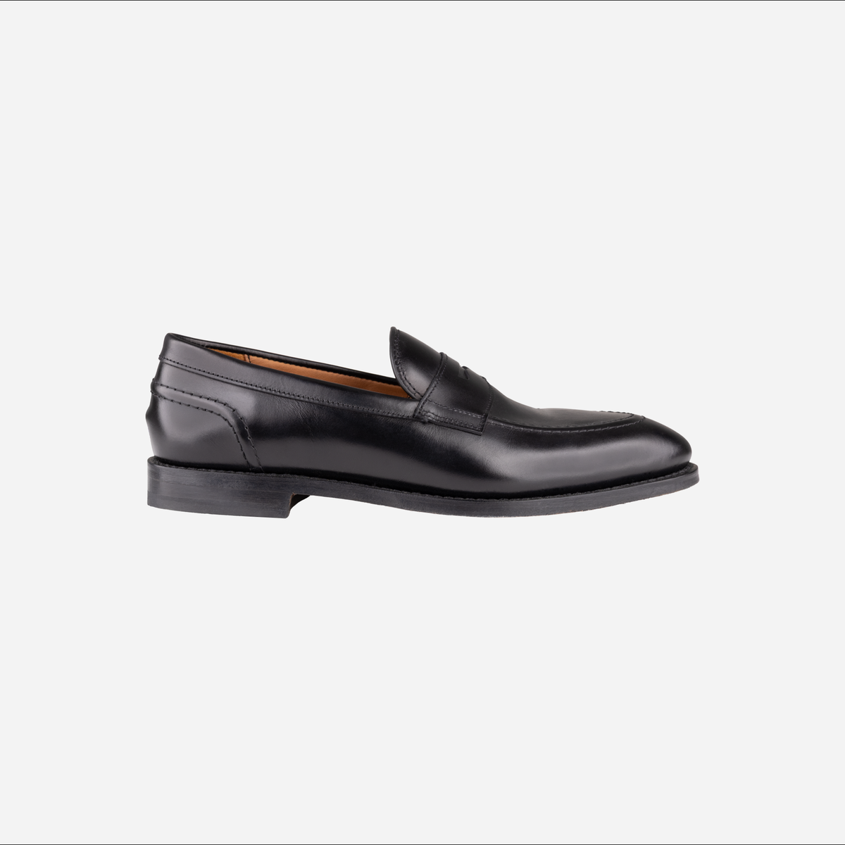 Allen Edmonds Randolph 2.0 Penny Loafer, Black Leather, side view