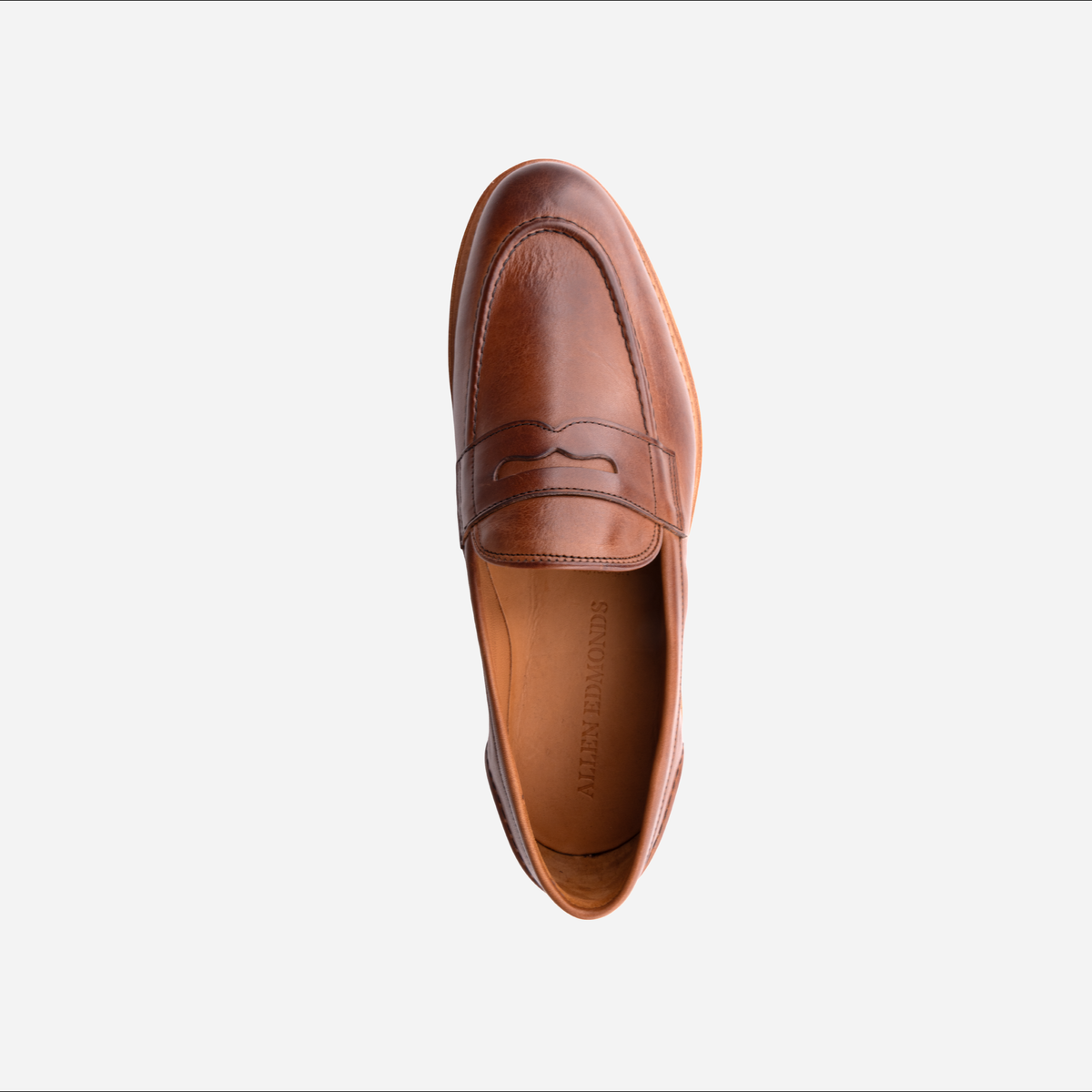 Allen Edmonds Randolph Verse Penny Loafer, Chili Leather, top view