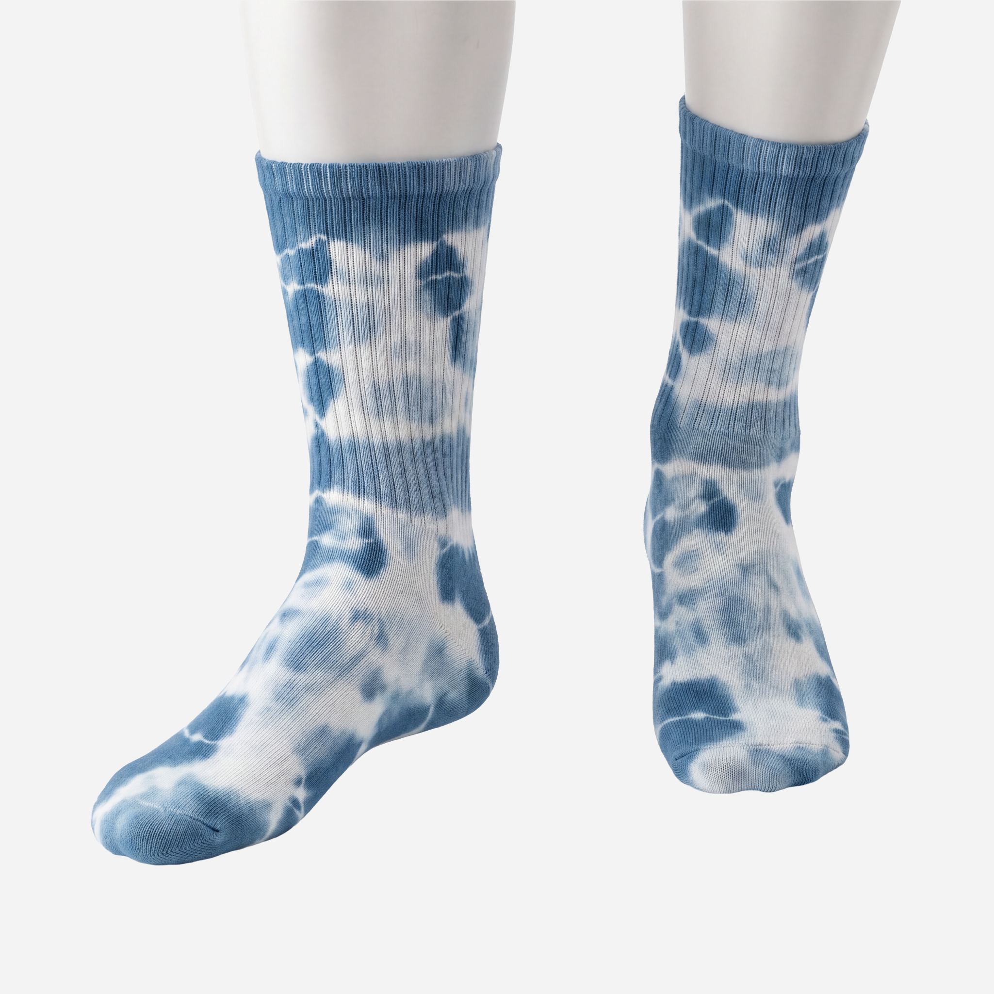 Indigo-Dyed Retro Crew — indigo