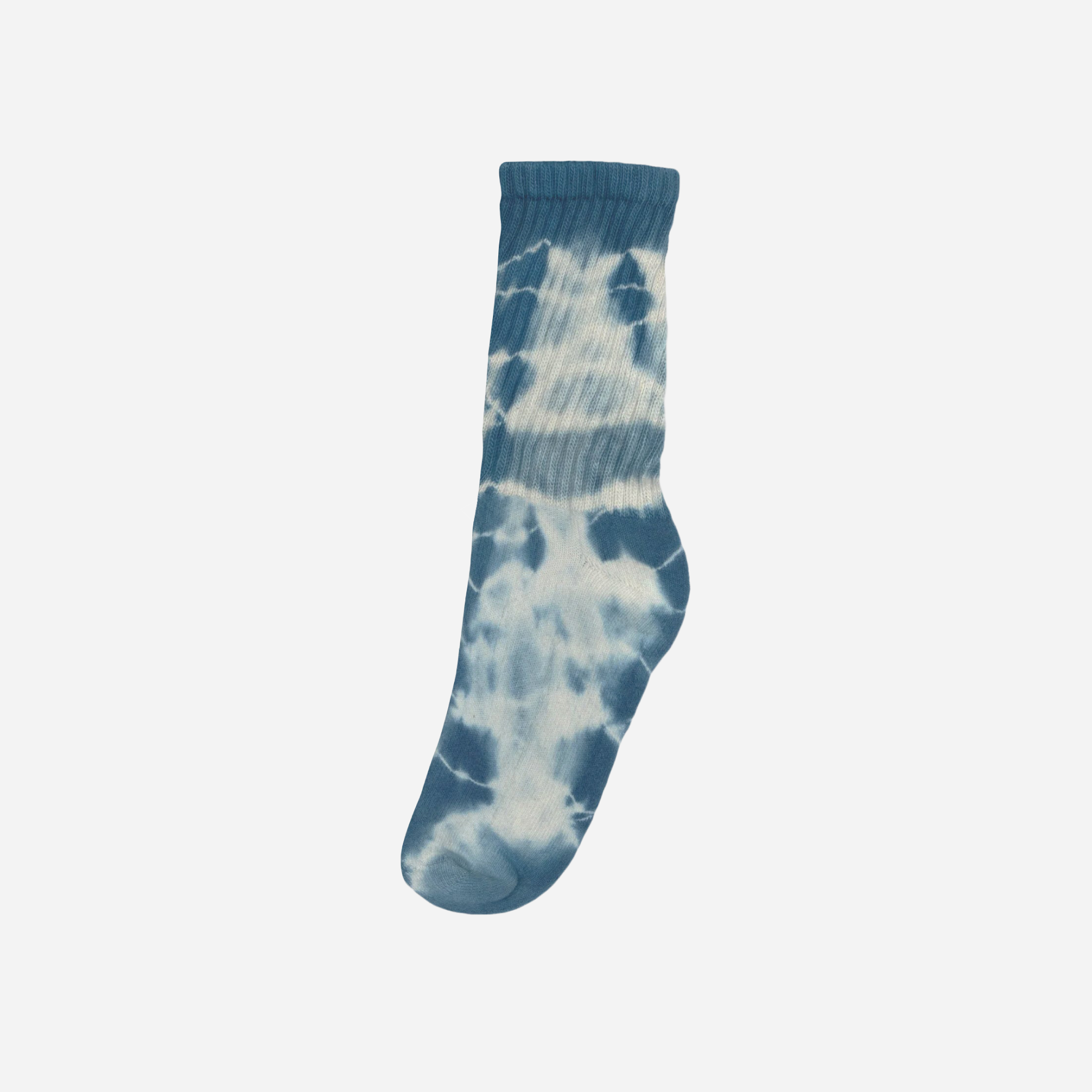 Indigo-Dyed Retro Crew — indigo