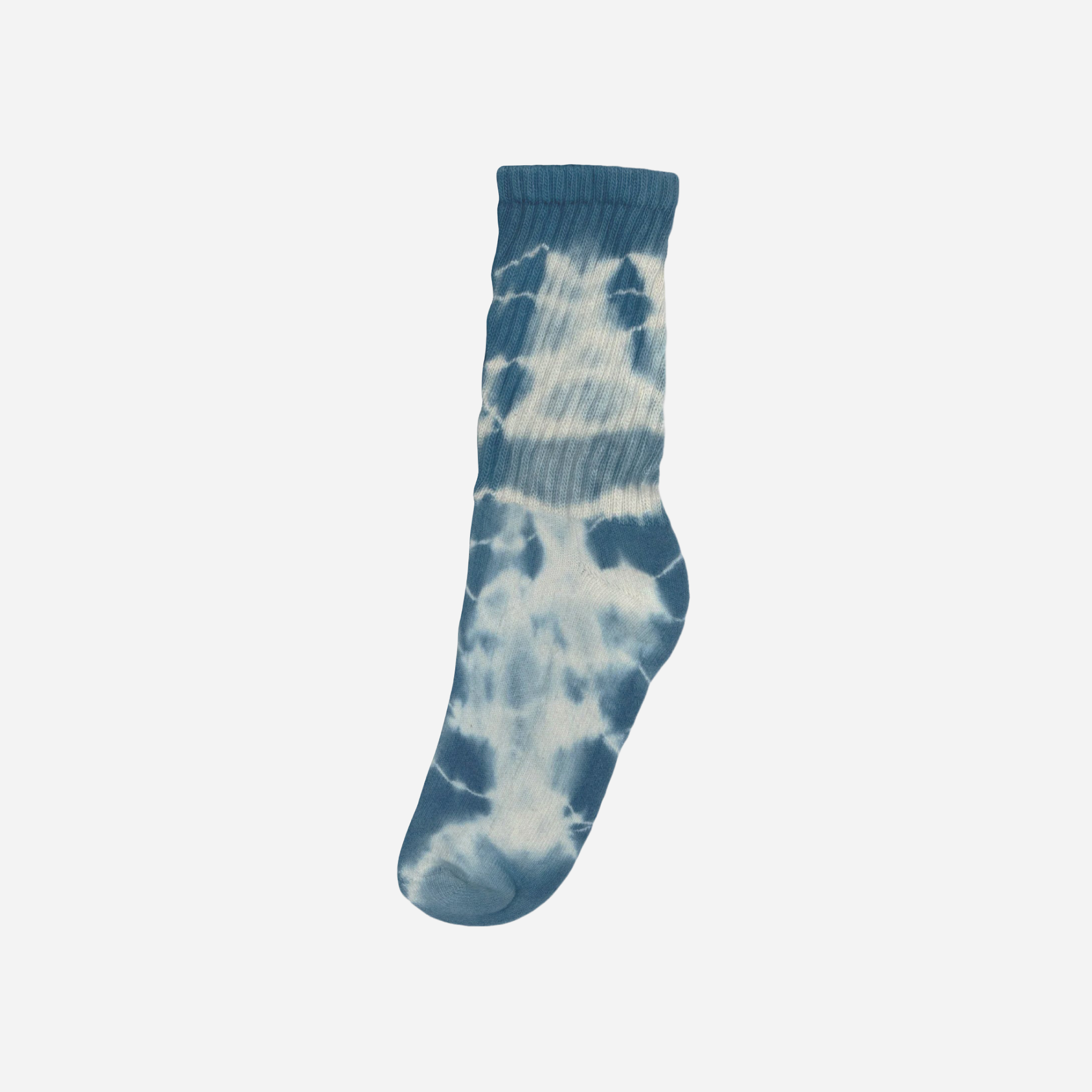 Indigo-Dyed Retro Crew — indigo