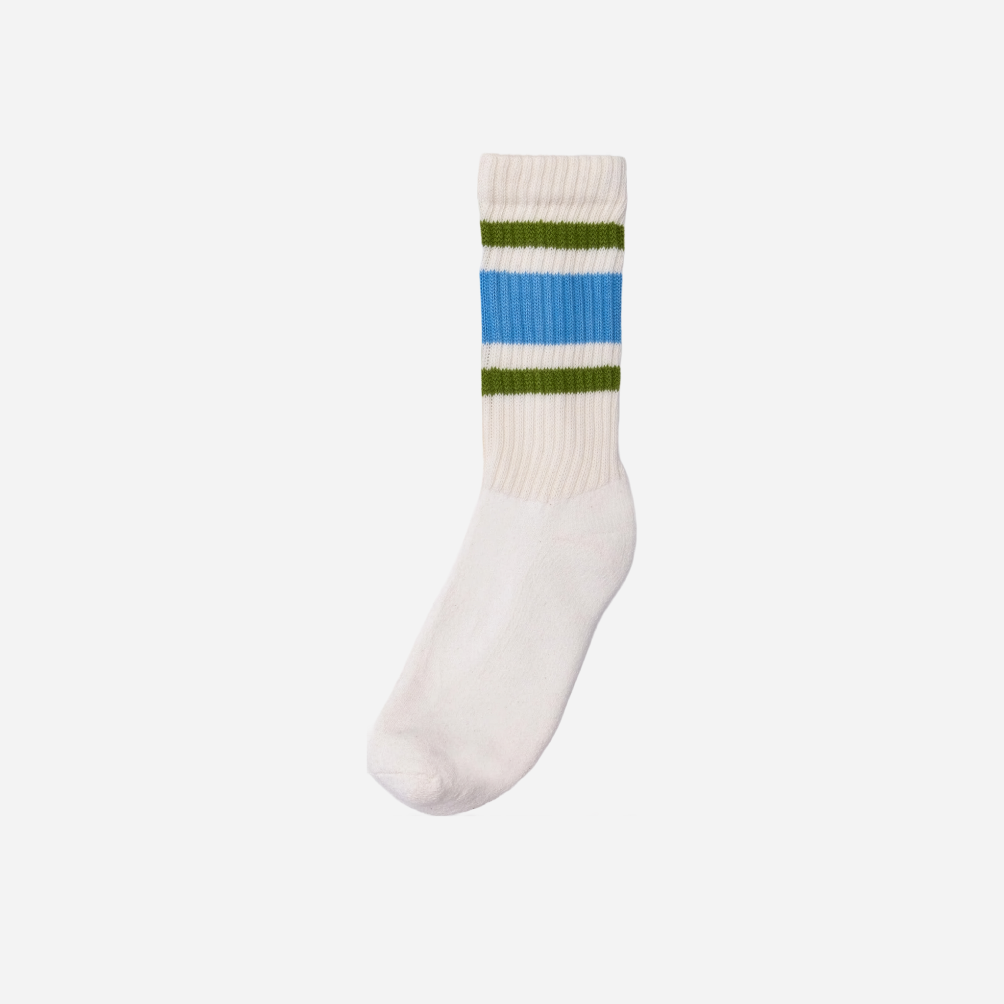 The Retro Stripe — col. blue/chive