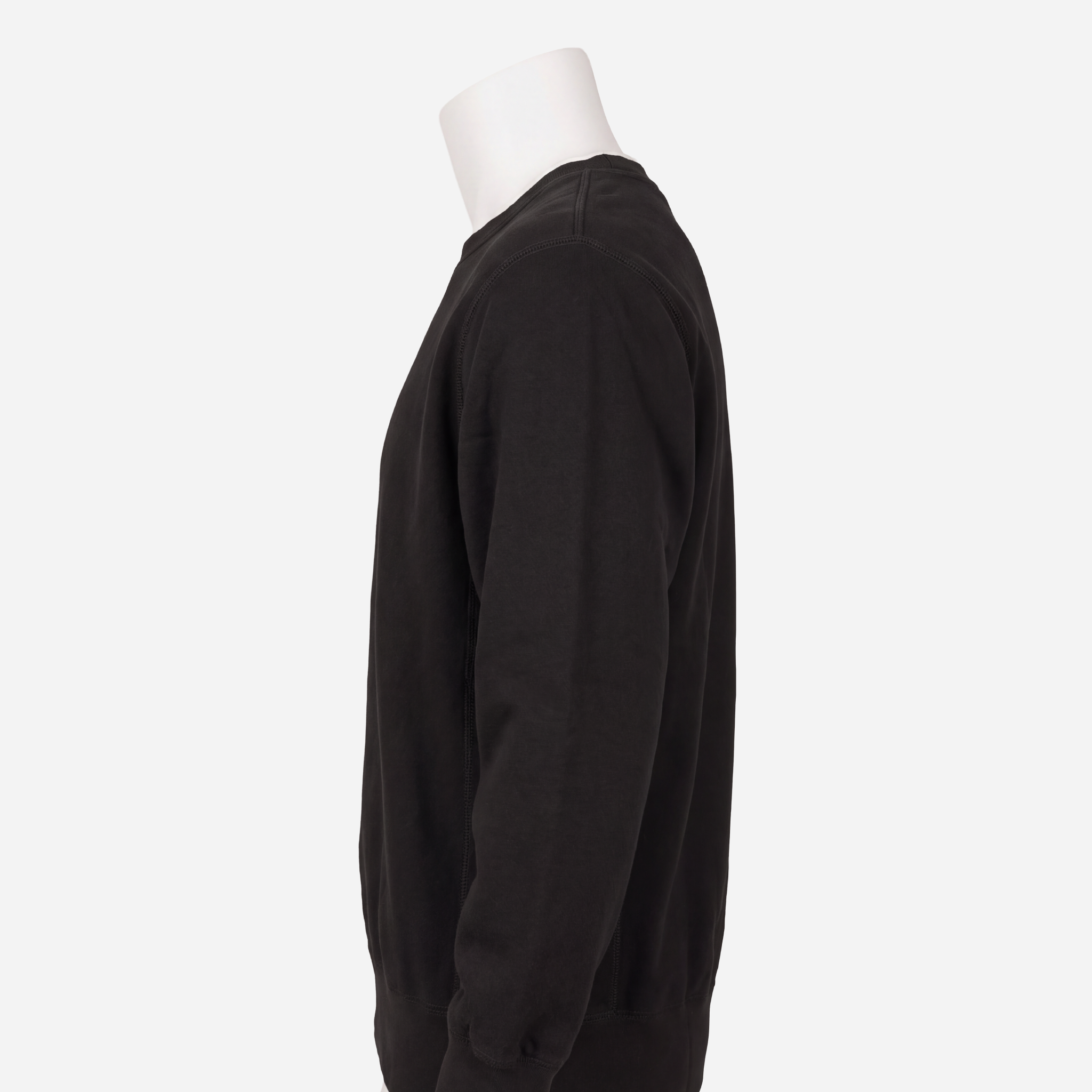 Core Crewneck — Vintage Black, worn