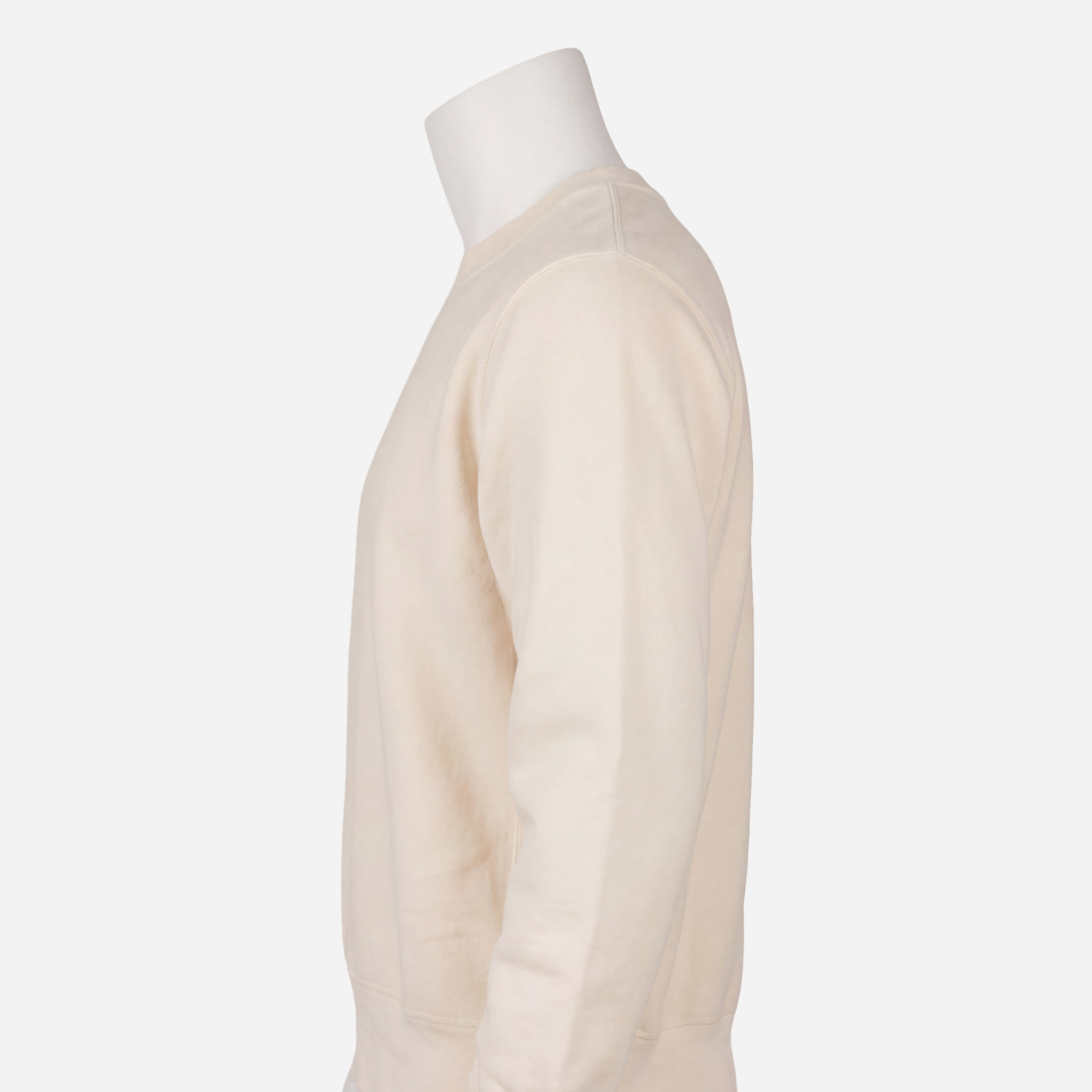 Core Crewneck — Natural Cotton, worn