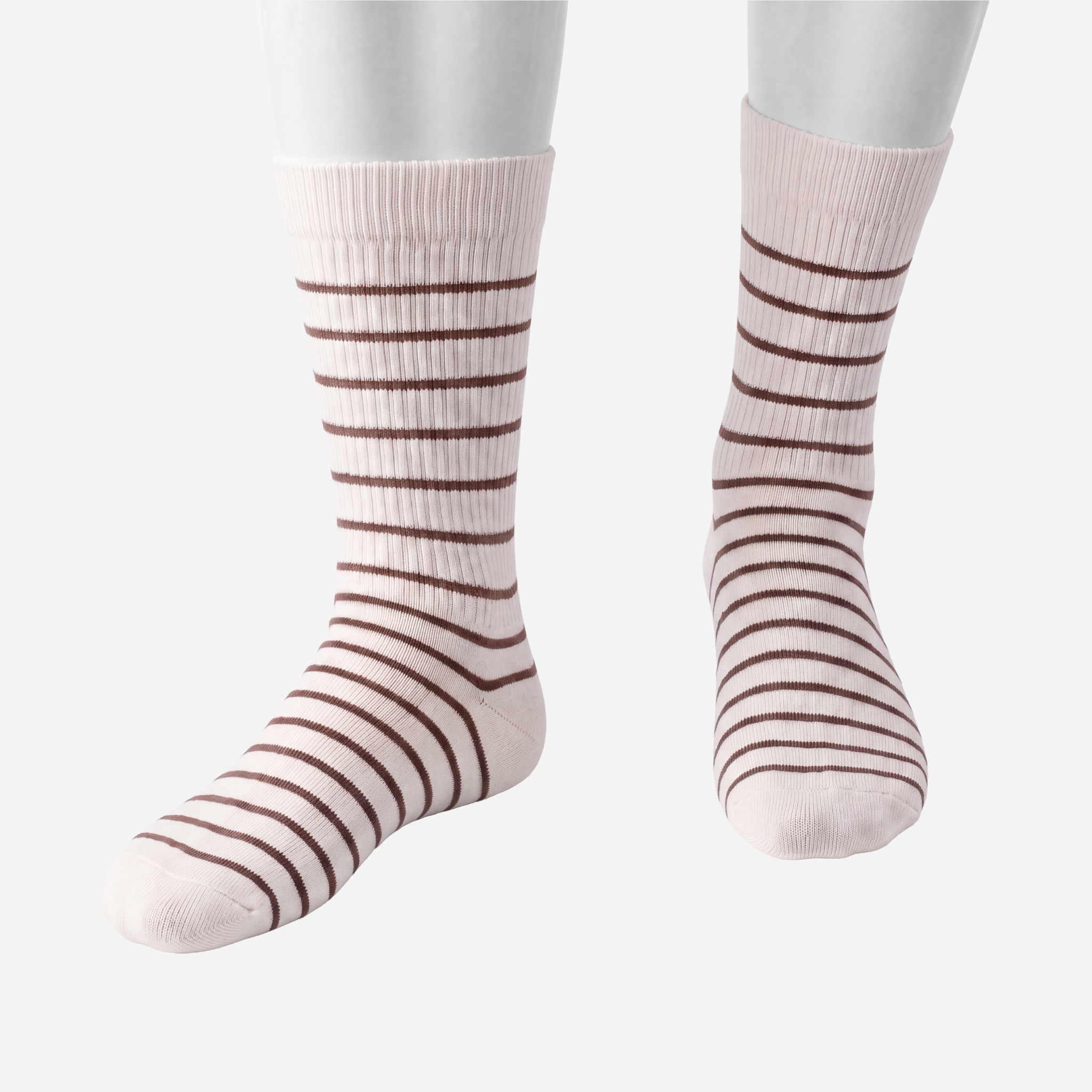 The Brittany Stripe — natural/brown