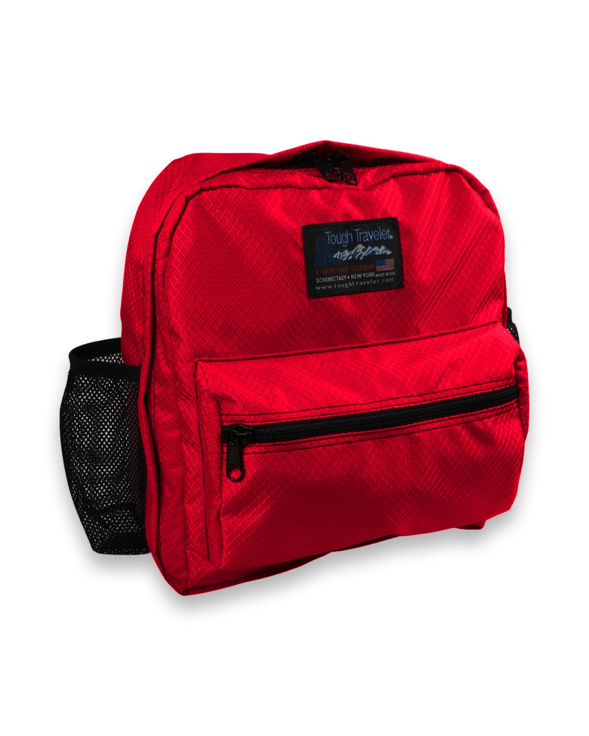 Tough Traveler Elementary backpack, With Water Bottle Pockets / Red Diamond