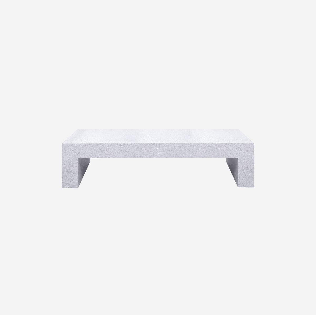 Heller Vignelli Bench, 72 inch, White Granite