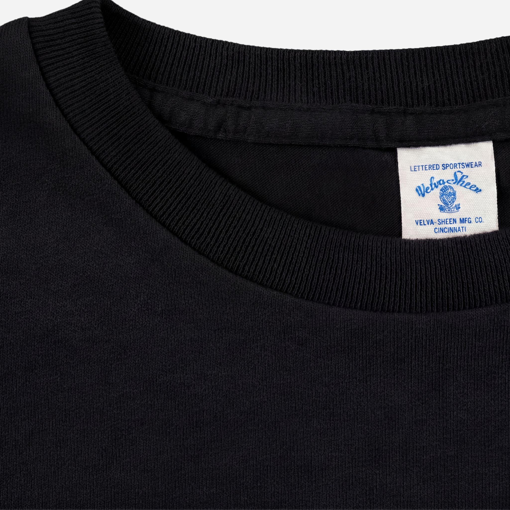 Short Sleeve Crew Neck Pac Tee — Black