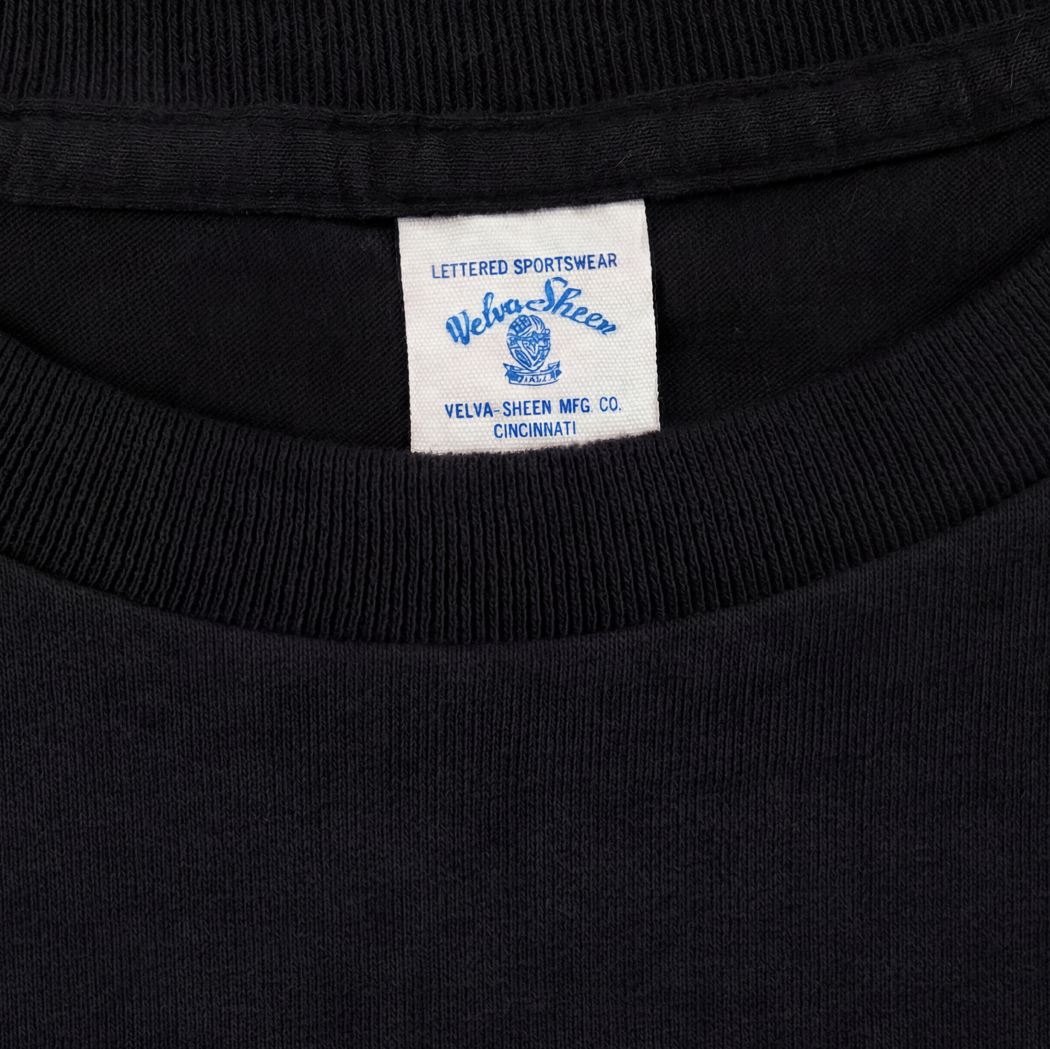 Short Sleeve Crew Neck Pac Tee — Black